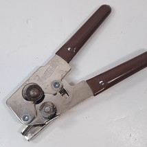Vintage Swing Away Can Opener Brown rubber Grips Manual Swing-A-Way Bottle - $15.00