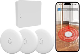 Water Sensor Alarm Rsh Wifi Water Sensor Sensor 4-Pack Wireless Zigbee W... - £60.91 GBP