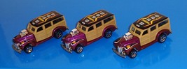 Hot Wheels 3 Loose Cars Surf &#39;N Fun &#39;40s Woodie Mtflk Purple &amp; Tan NORTHSHORE - $2.50