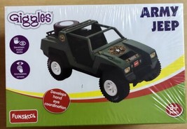 2 pc X Funskool Giggles ARMY Jeep, Multi Color GREEN Age 3+ FREE SHIP - $52.84