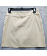 IZOD Golf Skirt Womens Size 6 Tan Solid Flat Front Stretch Comfort Fit P... - $18.30
