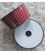 Lot of Ribbon &amp; Trim White Pearl 24 feet and 5 Yards Red &amp; Black Farmhou... - $12.99