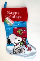 Peanuts Snoopy And Woodstock 18 Inch Happy Holidays  Christmas Stocking - $17.00