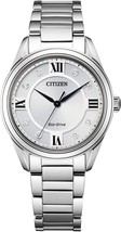 Citizen Arezzo Eco-Drive 32mm Silver Stainless Steel Case Watch Women - £300.48 GBP