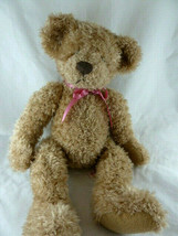 Bradbury Russ Berrie Stuffed Plush Light Brown Teddy Bear 16&quot; Very Pretty - £14.87 GBP