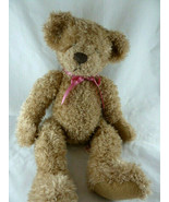 Bradbury Russ Berrie Stuffed Plush Light Brown Teddy Bear 16&quot; Very Pretty - £14.90 GBP
