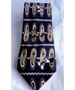 Mens Looney Tunes Warner Bros 1997 Blue Neck Tie Taz Bugs Sylvester Poly... - $17.23 CAD