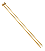 Wood Knitting Needles Smooth Lightweight Bamboo 5.5 mm / 9  13.75&quot; - $10.69