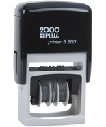 2000 PLUS 4-In-1 Date Stamp, 15/16&quot; x 1 3/4&quot;, Blue/Red - $24.31