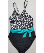 Tahari Swimsuit Women&#39;s L Multi Tie Waist Tummy Control Adjustable Strap... - $18.49