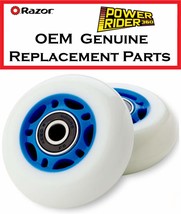 Set of 2 Blue Replacement Wheels for Razor Power Rider - £32.43 GBP