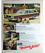 1968 Vintage Print Ad-DODGE CHRYSLER-Coronet 500 Wagon-&quot;Dodge fever&quot;-Air... - $202.80 MXN