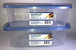 2ea 10 Cup/82.8 oz ea Sure Fresh Dry/Cold/Freezer Food Storage Container... - £15.73 GBP