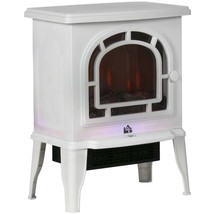 HOMCOM 18&quot; White Electric Fireplace Stove Freestanding Heater - $2,399.21 MXN