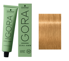 Schwarzkopf IGORA ZERO AMM Hair Color, 9-50 Extra Light Blonde Gold Natural