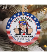 One For Biden One For Harris, Personalized Ornaments, Trump Ornament - $10.99