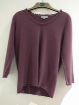 Womens Tops -  Per Una Size 14 Acrylic Purple Top - £14.22 GBP