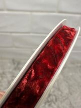 RIBBOOO Wine Red Velvet Ribbon 3/8in x 10yd Luxury Crushed Velvet - $182.68 MXN