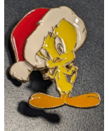 Tweety Bird - Looney Tunes Warner Brothers 1998 Christmas Santa Hat Enam... - €11,80 EUR