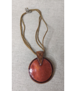 Vintage Enameled Copper Disc Necklace - $1,212.06 MXN