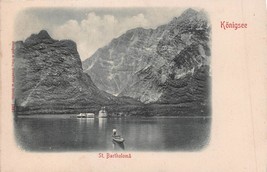SWITZERLAND~KONIGSEE ST BARTHOLOMA~1900 RELIEFKARTE  RELIEF POSTCARD - $5.53