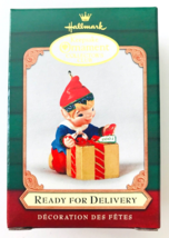Ready for Delivery 2001 Hallmark Christmas Ornament Collector&#39;s Club Elf - £9.90 GBP