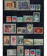 FRANCE Sc# 1084 // 1169 (37 stamps) Lot Used &amp; MVLH (1964-1966) Postage - £5.13 GBP