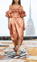 Ulla Johnson Lelita Midi Dress Copper - $9,447.80 MXN
