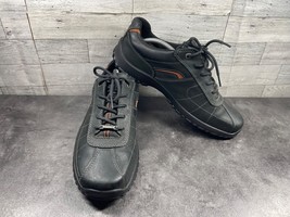 Hotter Sneakers Men 11M Thor Fashion Shoes Black Leather Lace Up Comfort... - $27.54