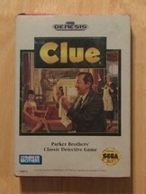 Clue Video Game Cartridge for Sega Genesis, Complete in Box with Instruc... - £7.78 GBP