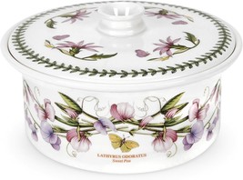 Portmeirion Botanic Garden Covered Casserole Dish, Oven Safe, 3 Pint, Porcelain - £93.69 GBP
