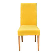Anyhouz Chair Cover Bright Yellow Velvet Plush Stretch Chair Slipcover E... - $426.85 MXN