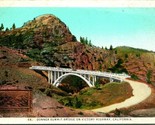 Vtg Postcard Donner Summit Bridge on Victory Highway California UNP Edwa... - £10.86 GBP