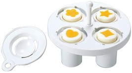 Bentousa Decorative Hard Boiled Egg Yolk Mold 4 Shapes Japan Free shipping - £22.33 GBP