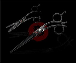 Kamisori Black Diamond 5.5 Hair Cutting &amp;Thinning Set - Authorized Distr... - $752.23 CAD