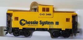 AHM Chessie System Extended Vision Caboose C&amp;O 3465 HO Scale Yellow Trai... - $8.35