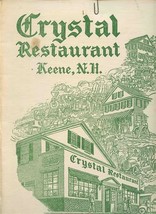 Crystal Restaurant Menu &amp; Prayers Keene New Hampshire 1954 Asa Dunbar House - $57.42