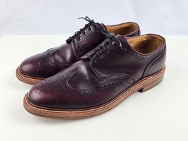 Oak Street Bookmakers Trench Oxford Burgundy Wingtips Size 11 M Very Goo... - $237.59