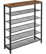 6-Tier Shoe Rack, Shoe Organizer For Closet, Entryway, 24-30 Pairs Of Sh... - £58.00 GBP