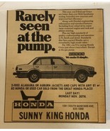 1982 Honda Civic Car Vintage Print Ad Advertisement  PA1 - $7.91