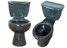 Mexican Talavera Ceramic Toilet Hand Painted  - Negro Verde Splash - - $22,462.85 MXN