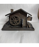 Vintage Wooden Cigarette Dispenser Handmade Asian House / Mill on Platform - £73.94 GBP