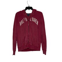 Polo Jeans Co. Full Zip Sweatshirt Jacket Size Large Red Ralph Lauren Lettering - $29.69