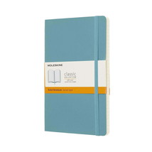 Moleskine Classic Notebook, Large, Ruled, Blue Reef, Soft Cover (5 X 8.25) - $24.74