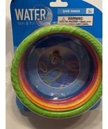 Pool Dive Rings Sun &amp; Fun Water Dive Rings 4 Count - Age 3+ - $42.64 MXN