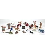 Safari LTD Animals Lot Of 26 Zoo Wildlife Farm Snakes-Pioneers &amp; Indians - $876.36 MXN