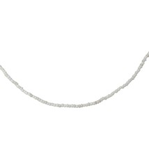 Vintage White Beaded Surfer Beach Necklace Womens Costume Jewelry - $20.40 CAD