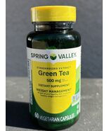 Spring Valley Green Tea Extract Vegetarian Capsules, 500 mg, 60 Count - $8.80