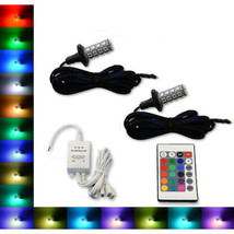H7 27 SMD RGB Multi-Color Changing Shift Led Fog Light DRL Bulb IR Pair - £32.01 GBP