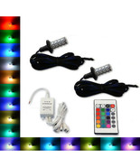 H7 27 SMD RGB Multi-Color Changing Shift Led Fog Light DRL Bulb IR Pair - $742.91 MXN